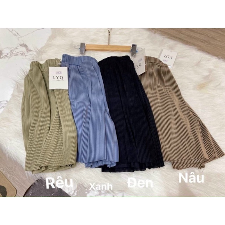 Quần short nữ thun lạnh ly nhỏ siêu hot chất mát, phom đẹp, nội y xanh, quần đùi mát lửng Quần Đùi (Lụa Satin) mềm mát