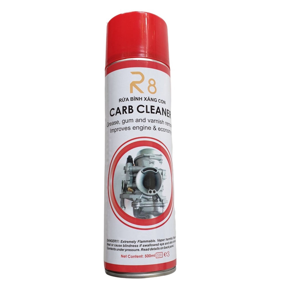 Chai vệ sinh rửa bình xăng con Carb Cleaner R8 500ml