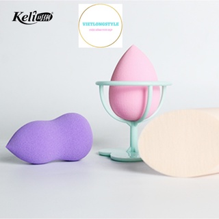 Mút trang Điểm Nội Địa Trung Keli Beauty Set 13 Bông Mút Giọt Nước Hồ Lô Bầu Dục Nhiều Mầu Sắc