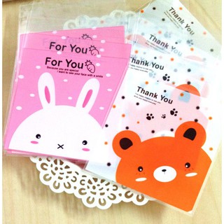 Combo 2 túi dán gấu chuột thỏ dễ thương siêu tiện lợi siêu cute