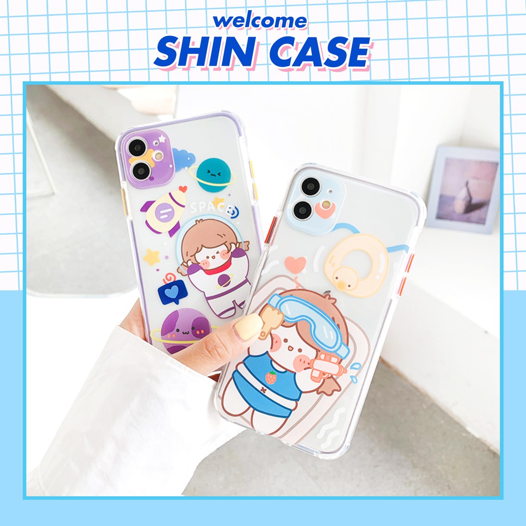Ốp lưng iphone Roro Cute viền màu chống trượt 5/5s/6/6plus/6s/6splus/7/7plus/8/8plus/x/xr/xs/11/12/pro/max/plus/promax | BigBuy360 - bigbuy360.vn