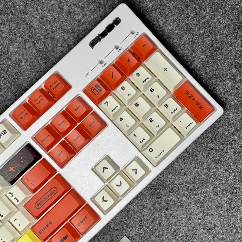 Set 119 Phím Cách PBT Họa Tiết Mario Dễ Thương Cho Bàn Phím Cơ