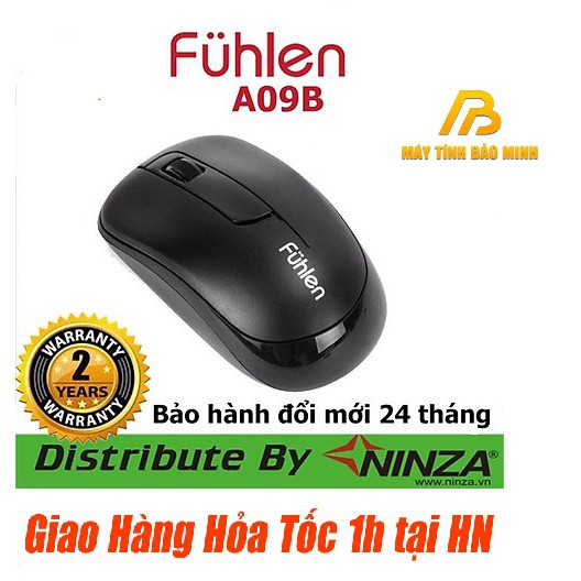 Chuột Không Dây Fuhlen A09B - Hàng Chính Hãng Ninza Bảo Hành 2 Năm