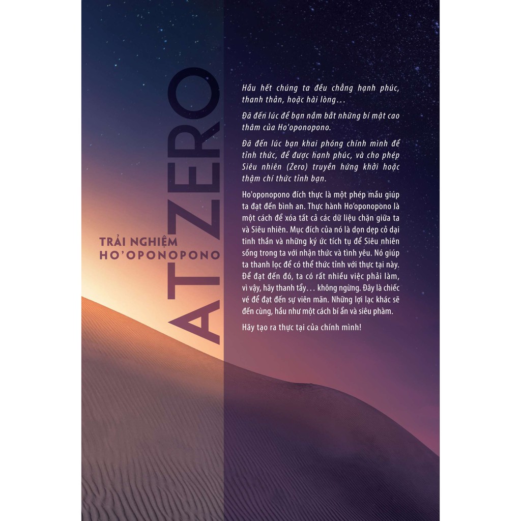 Sách - Trở Về Không - Trải Nghiệm Ho'oponopono | BigBuy360 - bigbuy360.vn