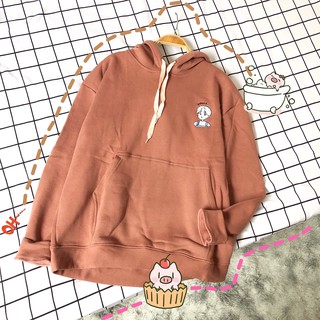 Áo Hoodie Nỉ Bông YAHOO! Cam Đất Unisex