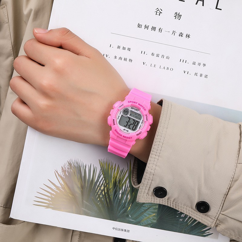 ĐỒNG HỒ NỮ DÂY CAO SU SPORT D406 JF75 MẶT TRÒN NHỎ XINH | BigBuy360 - bigbuy360.vn