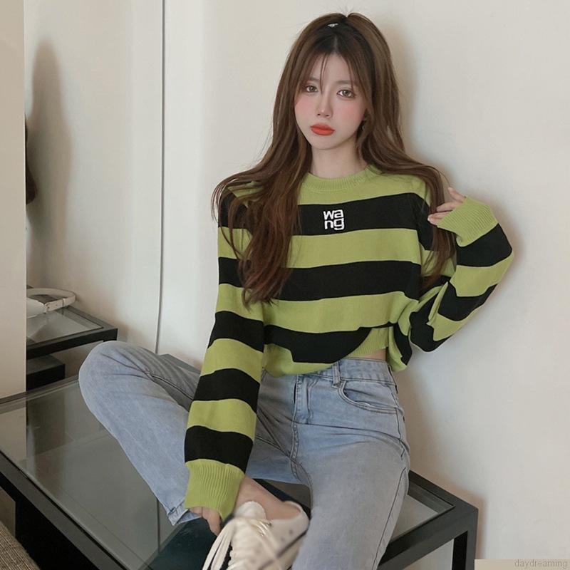 Áo Croptop Áo Thun Dài Tay Áo Thun Crop Top Dệt Kim Tay Dài Dáng Rộng Giả Nhiều Lớp Cá Tính Cho Nữ Áo Thun Form Rộng | BigBuy360 - bigbuy360.vn