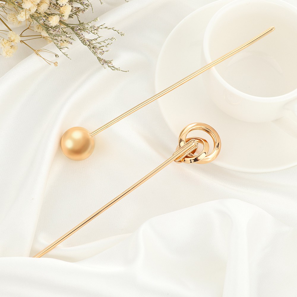 Trâm cài tóc bằng kim loại thiết kế cổ điển