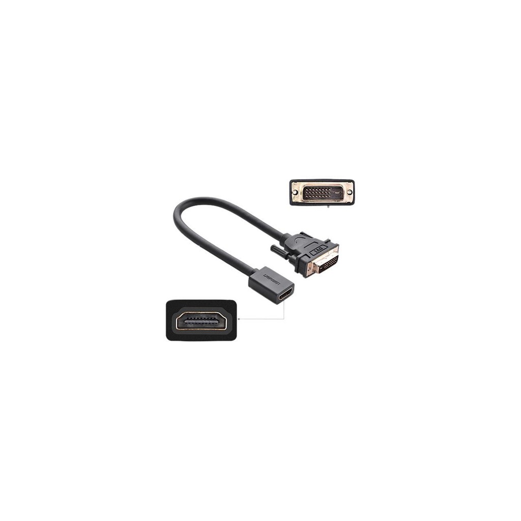 Dây Cáp chuyển đổi cổng DVI ra HDMI cao cấp / Hỗ trợ độ phân giải cao cho màn hình LCD và màn hình LED | BigBuy360 - bigbuy360.vn