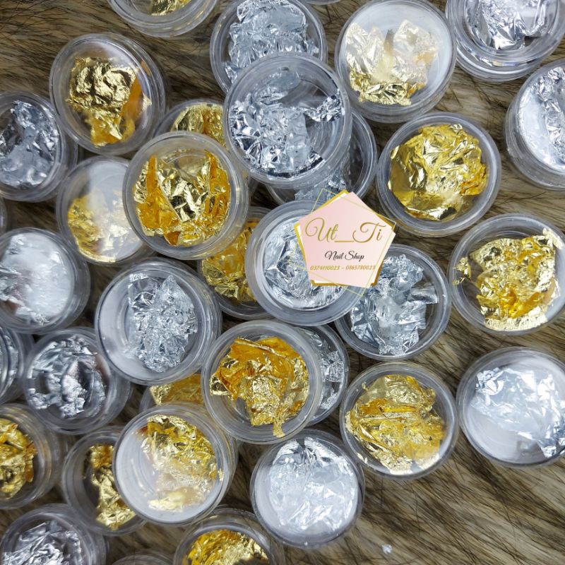 1 hũ nhũ vàng,bạc