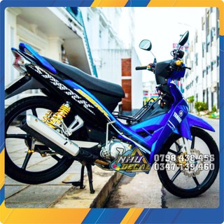 Tem rời Sirius Spark xe xanh GP đen