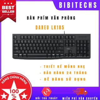 [Chính hãng] Bàn phím máy tính ⚡ Freeship ⚡ Dareu LK185 bàn phím văn phòng giá rẻ BH 24 tháng - BiBiTechs