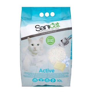 Cát vệ sinh cho mèo sanicat active 10l - dạng sỏi