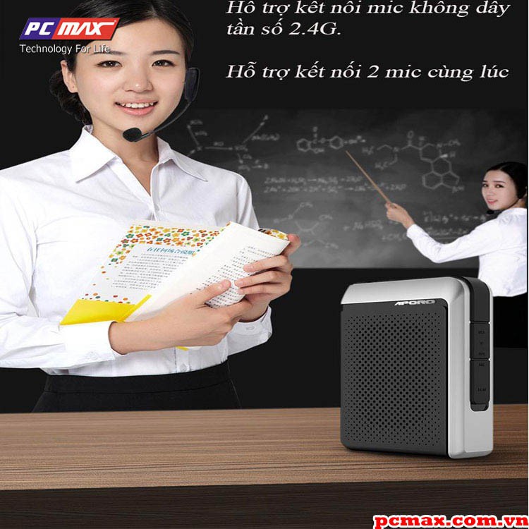 Máy trợ giảng không dây 30W 2.4G Bluetooth 5.0 Aporo T18 - Hàng chính hãng