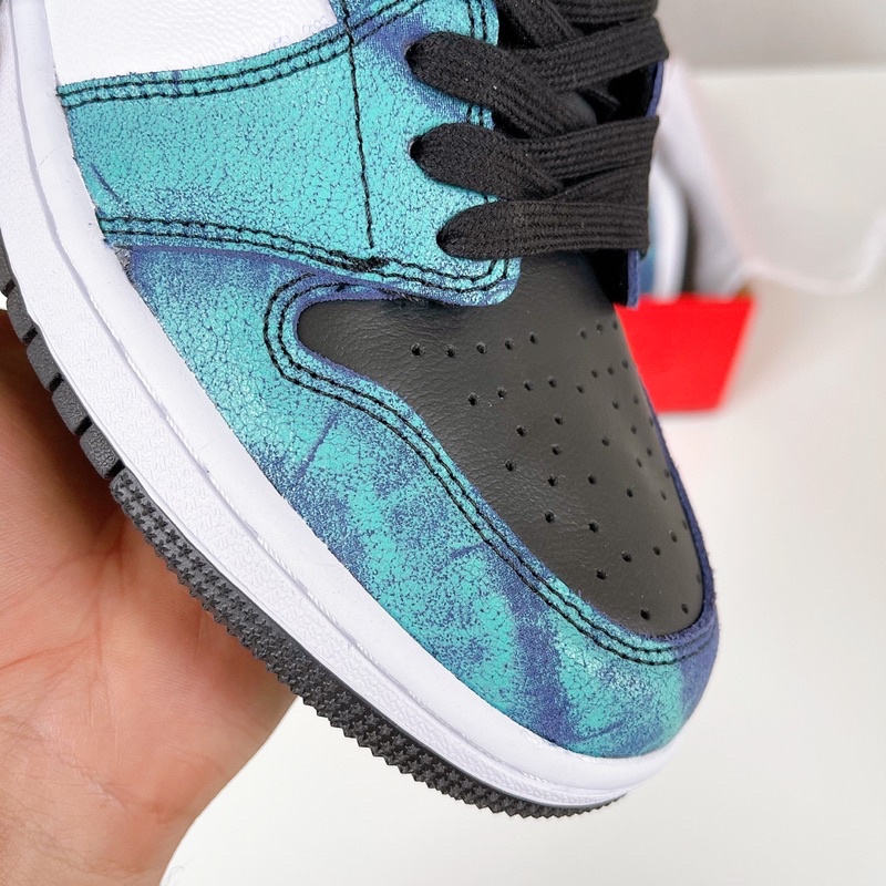 Giày Jordan High Tie Dye ( JD Xanh loang Galaxy ) Bản đẹp  - Fullbox có dây phụ đi kèm