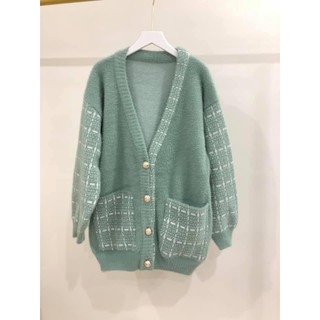 Cardigan len lông thỏ