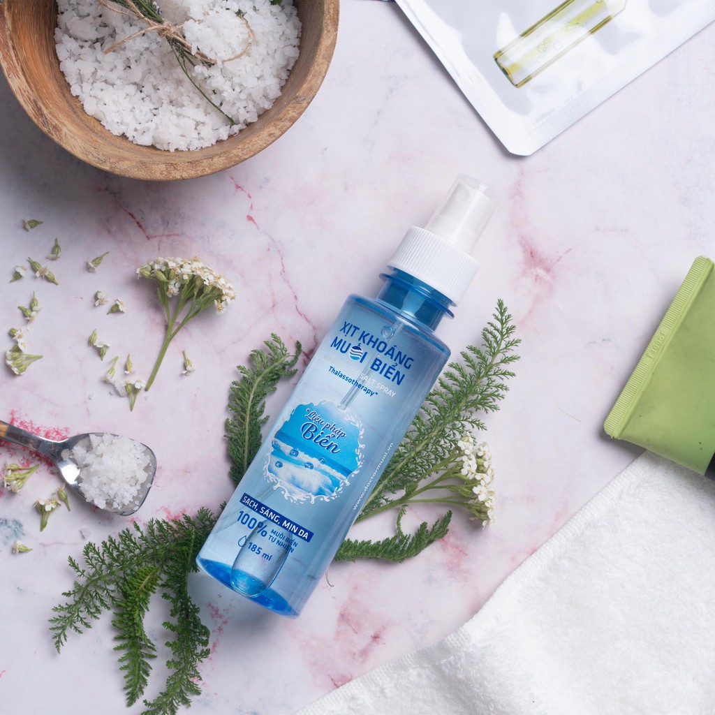 Xịt khoáng muối biển Dr. Muối - Bộ 2 chai 185ml - Cân bằng độ ẩm da mặt, giảm thâm mụn, trắng mịn - Viễn Đông Sài Gòn | BigBuy360 - bigbuy360.vn