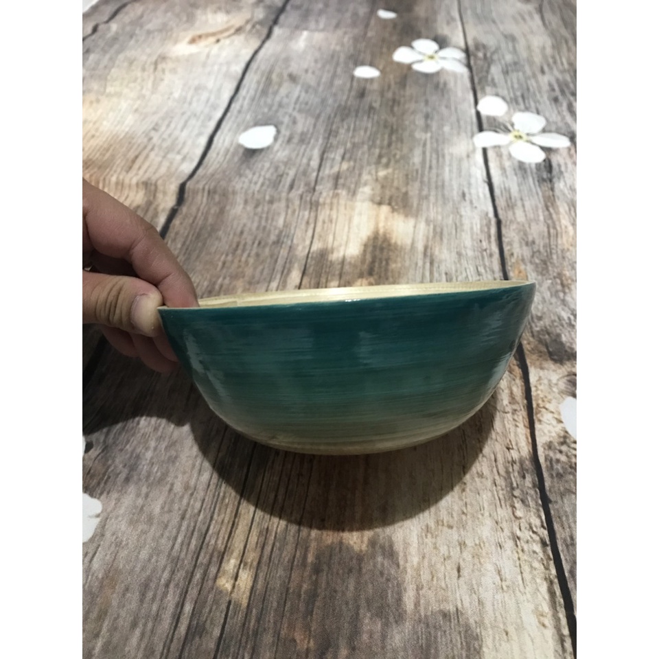 Bát tre ombre tự nhiên ngâm tay an toàn (15x7cm)