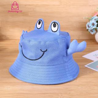 Nón rộng vành màu trơn hình con cua hoạt hình 3D đáng yêu dành cho bé