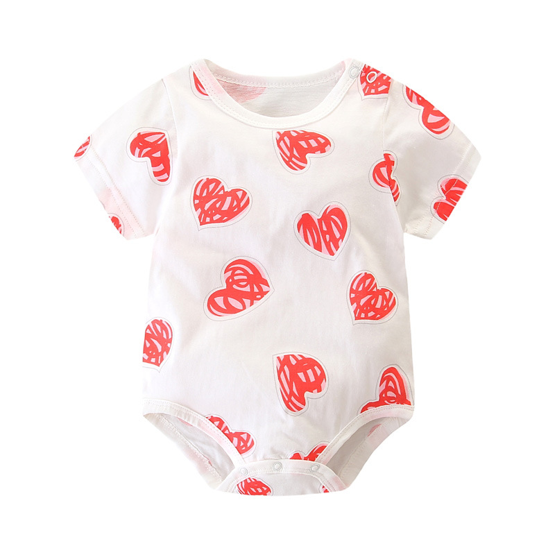 Jumpsuit bodysuit Romper liền mảnh vải Cotton in hoạt hình One piece cho các bé nhỏ sơ sinh