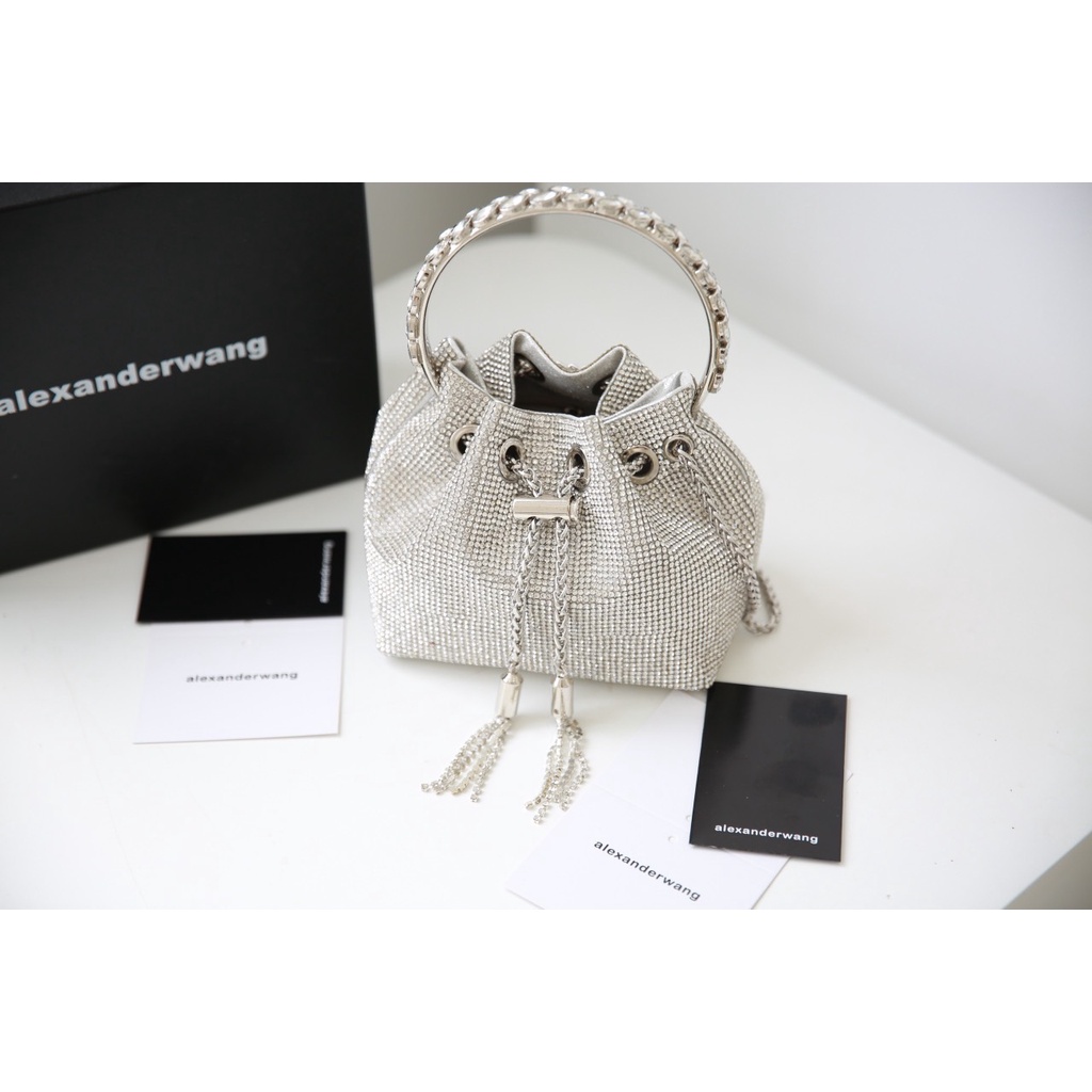 Túi xách nữ ALEXANDER WANG đính đá lấp lánh full box