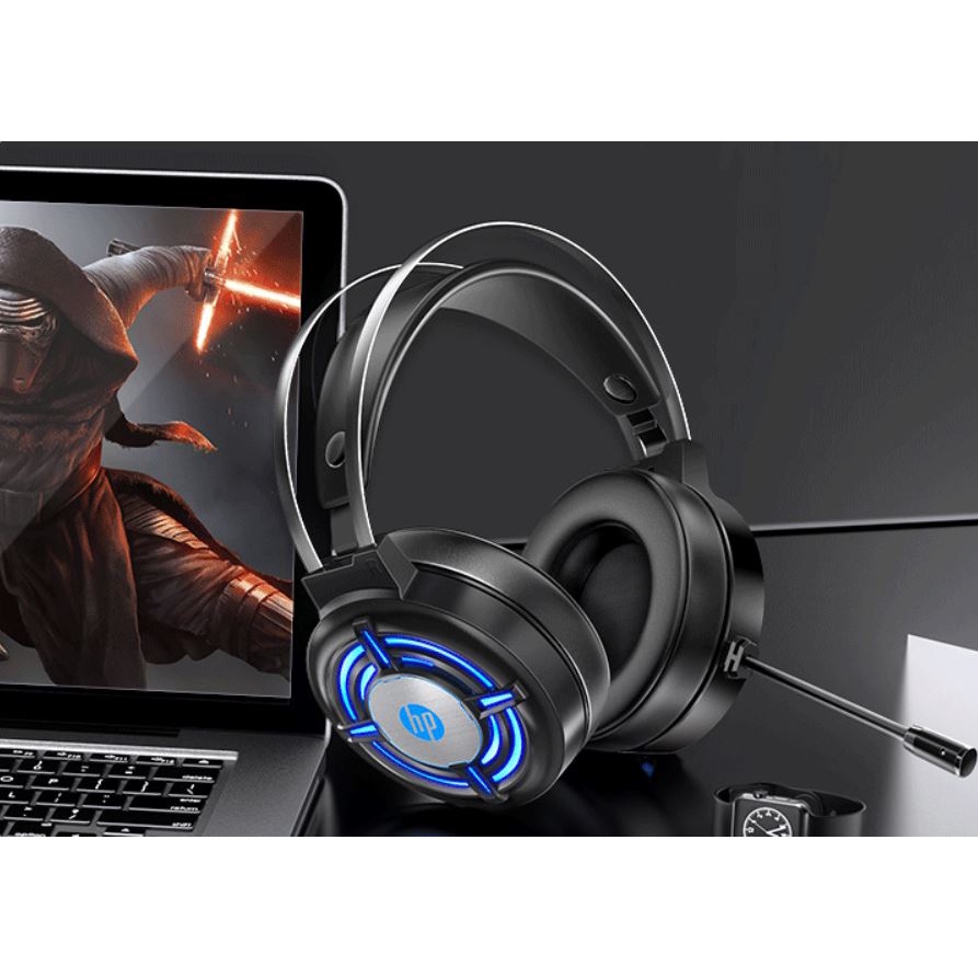 Tai nghe Gaming HP H120G, Jack USB 7.1, Có mic âm thanh cực hay, LED 7 màu– Chuyên dụng cho máy vi tính, laptop