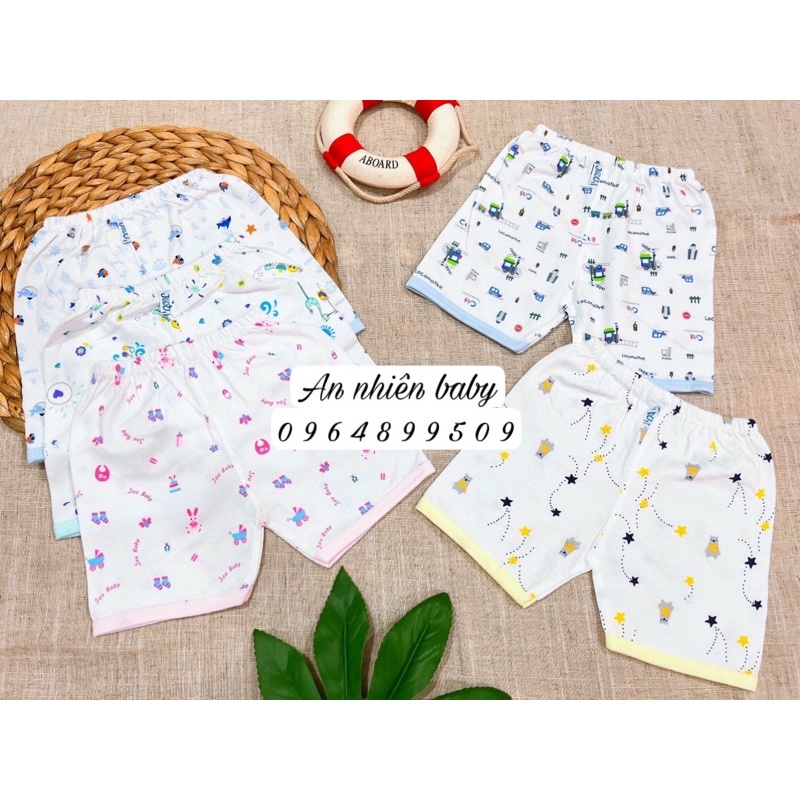 Quần ngắn cotton jou baby cho bé