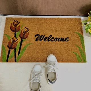 Thảm Chào Đón Xơ Dừa Welcome Trang trí tại các cửa, lối vào trong nhà và ngoài trời