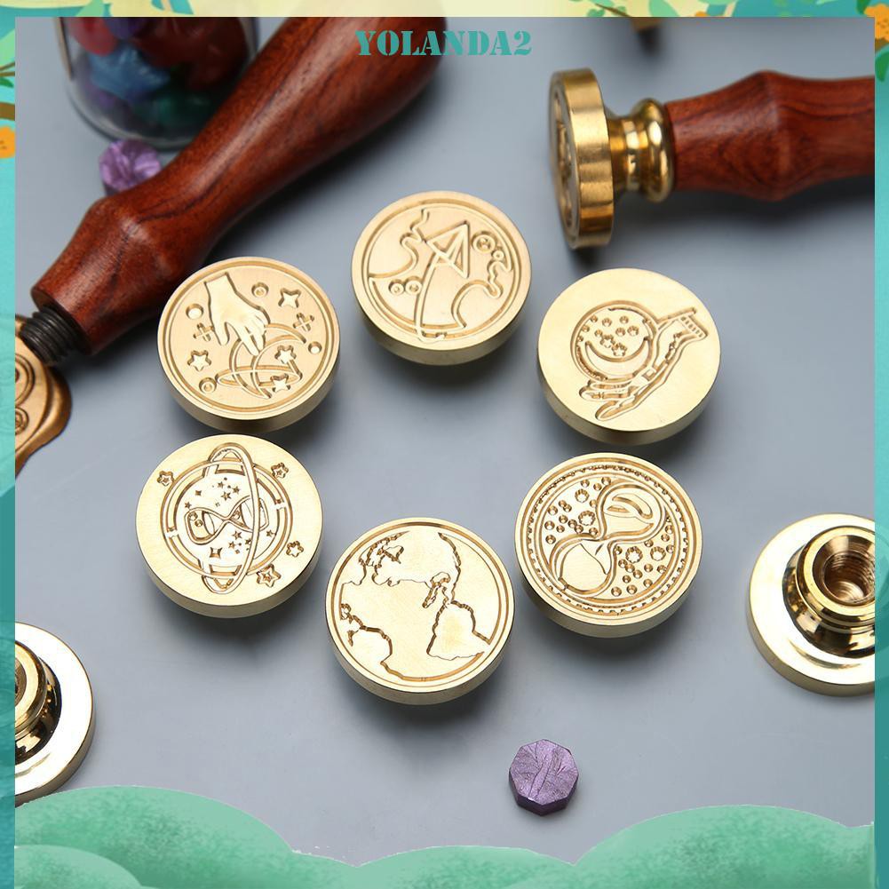 Con Dấu Tay Cầm Bằng Gỗ Phong Cách Retro