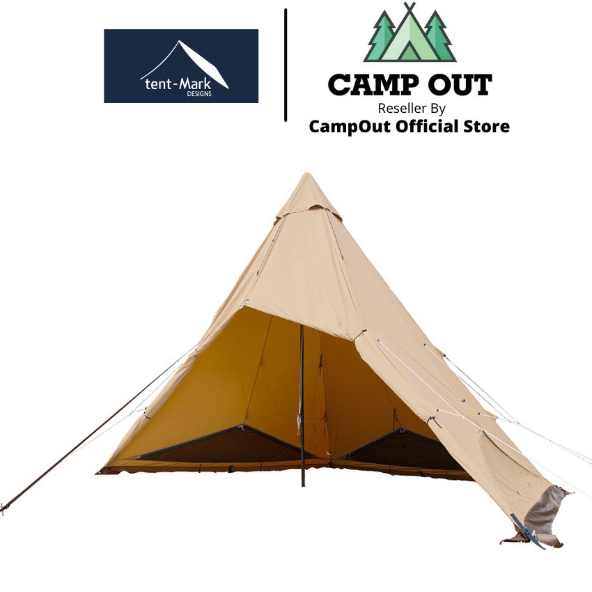 Lều cắm trại Tent Mark du lịch dã ngoại lều 4 người bền gọn vải TC CampOut A059