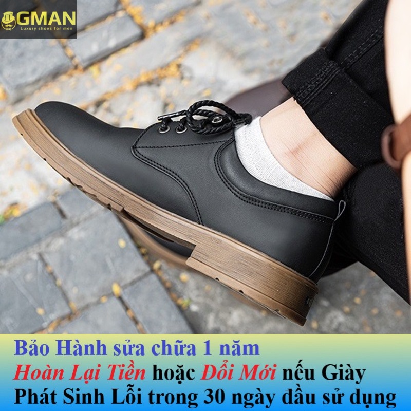 Giày da nam dây buộc chất liệu da thật 100% đế cao su bảo hành 12 tháng TK0555