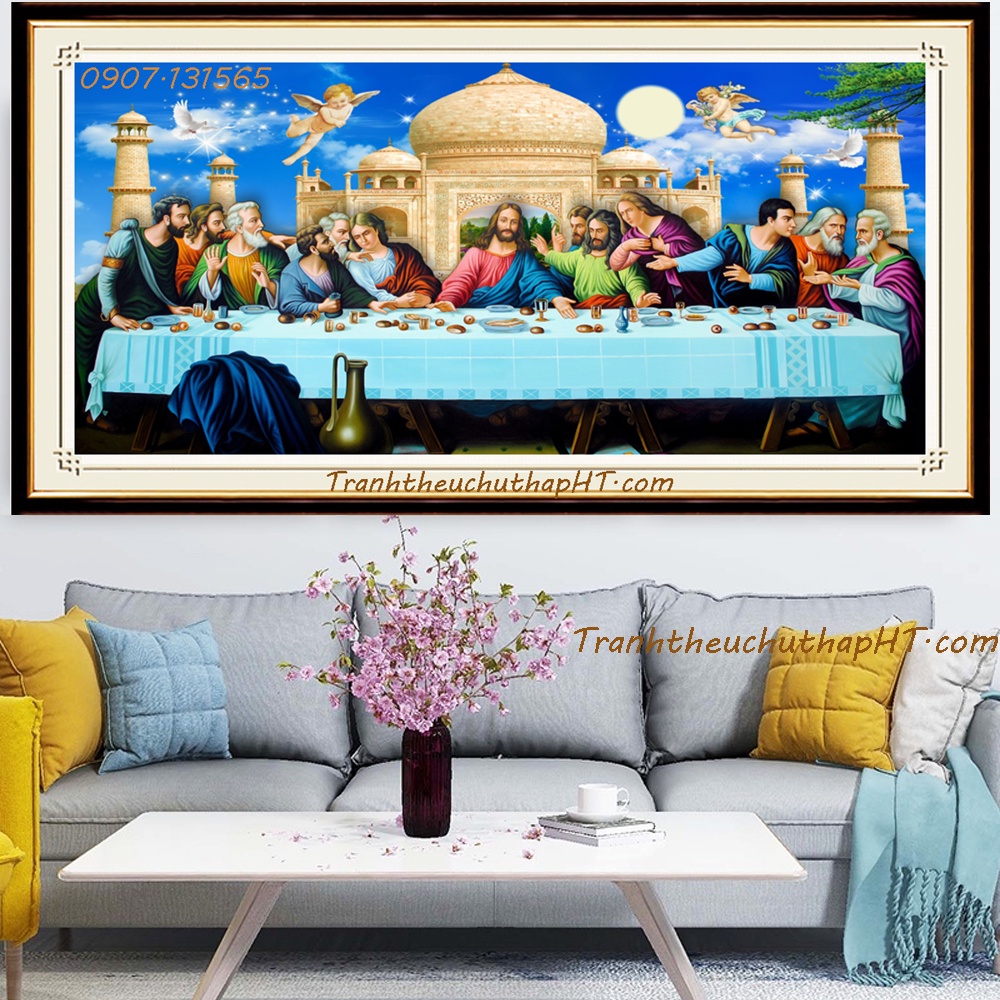 Tranh đính đá 12 ông tông đố,tranh gắn đá chưa gắn.