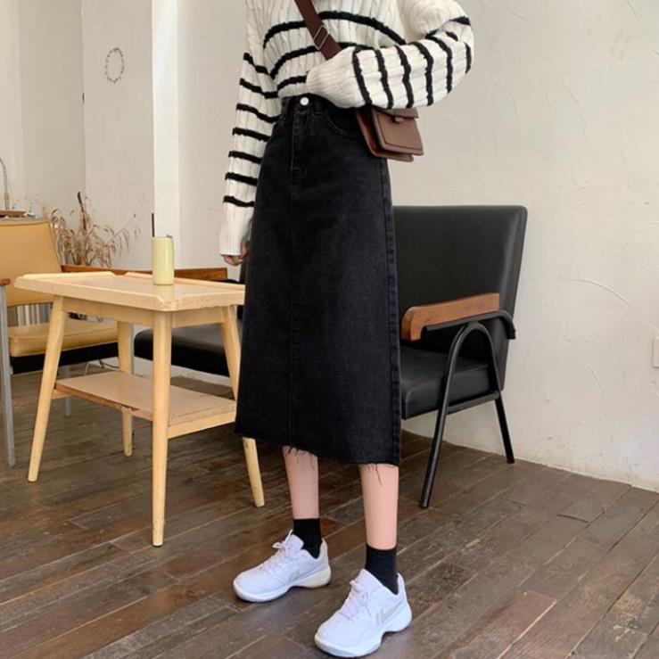 Chân Váy Denim Chữ A Yena Lưng Cao Thời Trang Cho Nữ | BigBuy360 - bigbuy360.vn