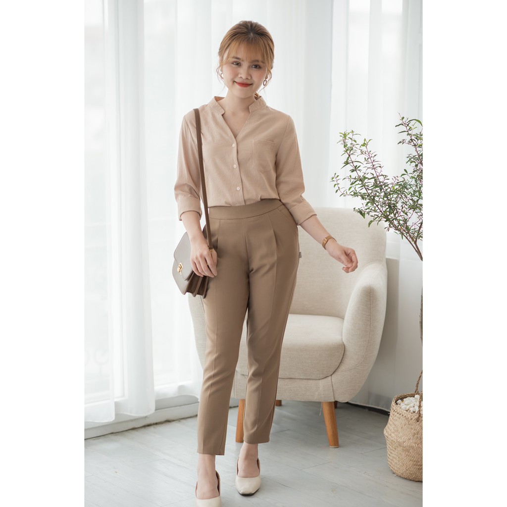 Quần âu nữ, quần baggy nữ đen Bazzi cao cấp đứng form chống nhăn không bai xù - ẢNH THẬT