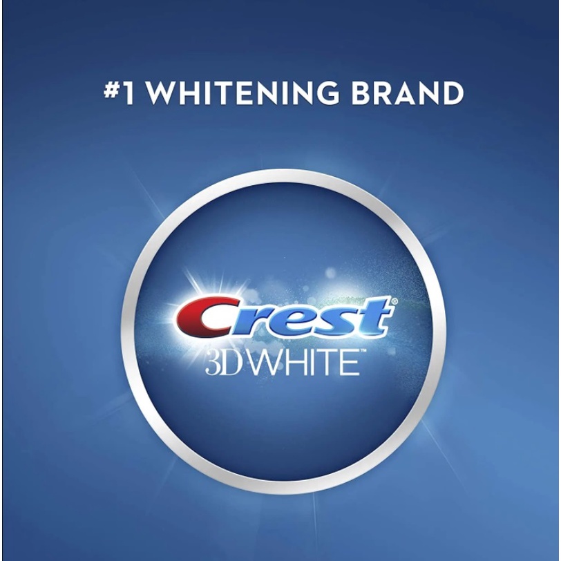 Kem đánh răng Crest 3D White Advance 147gr hàng chính hãng USA - Răng trắng hơi thở thơm mát