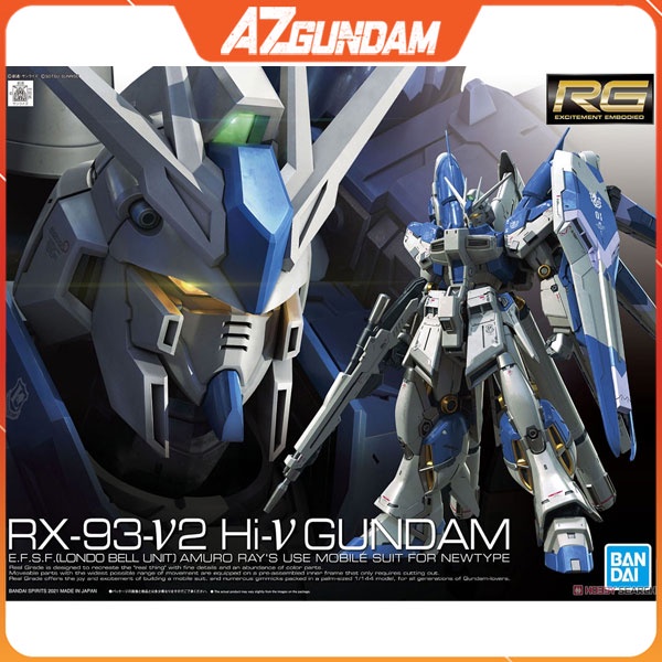 Mô hình Gundam RG 36 RX-93-V2 Hi-V Gundam Tỉ lệ 1/144 Chính Hãng Bandai Nhật Bản