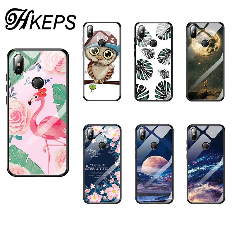 Ốp điện thoại mặt kính cường lực thời trang in hình độc đáo cho Xiaomi Redmi 7 Note6 Pro 5 Plus