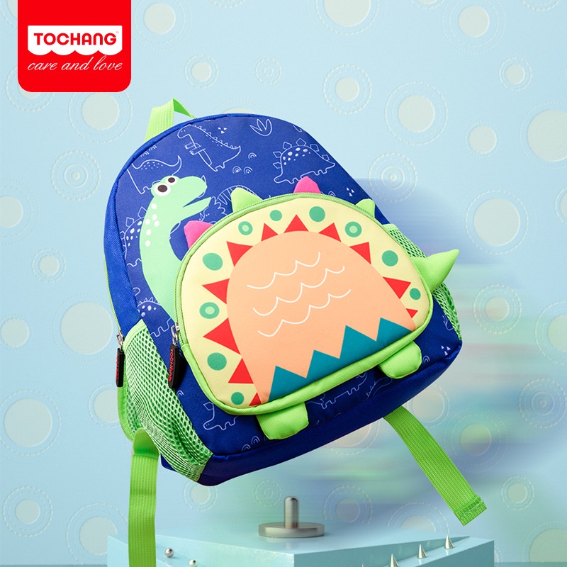 Balo TOCHANG Chính Hãng Cao Cấp Cho Bé Mầm Non Siêu Nhẹ Zoo Story Dễ Thương-Loại 2 Ngăn 3D Cho Bé 1-3 Tuổi