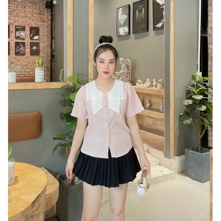 Áo sơmi cổ lá sen bèo xinh ☘️☘️☘️☘️SL alohashop91