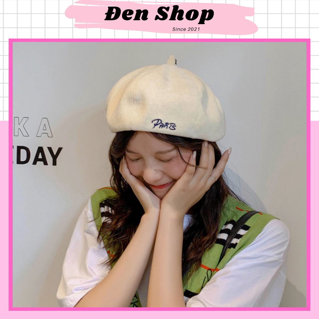 Mũ bí ngô Chenille beret phong cách HongKong dành cho nữ - Tiệm của Đen
