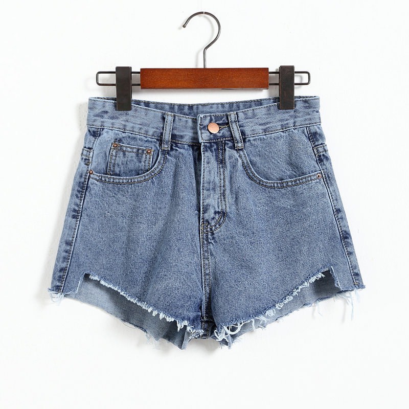 #3 Quần short jean demi cạp cao
