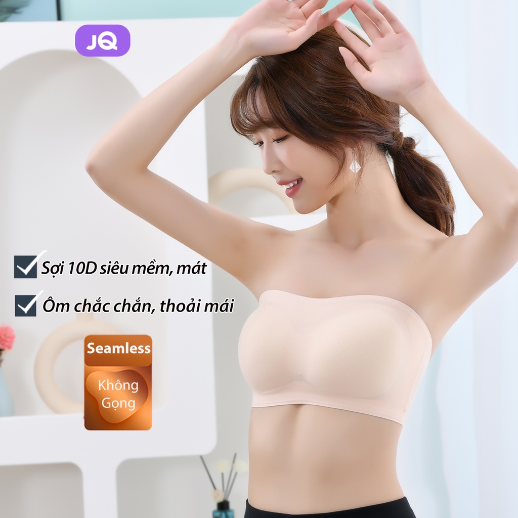 Áo lót bầu không dây mặc váy hở vai JOYNCLEON không gọng, nâng ngực, chống xệ
