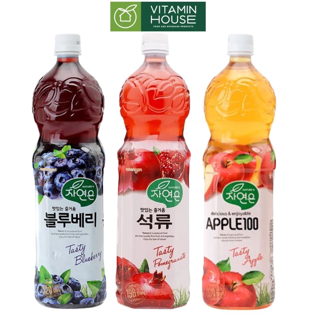 Nước ép lựu việt quất Woongjin Hàn Quốc 1500ml [VITAMIN HOUSE]