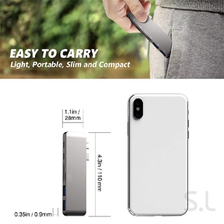 Hub Hub Type-C + Đầu Đọc Thẻ Cho Macbook 637