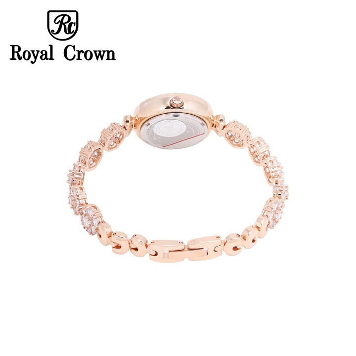 Đồng hồ nữ Chính Hãng Royal Crown 5308-J-RG (dây đá vỏ vàng hồng)