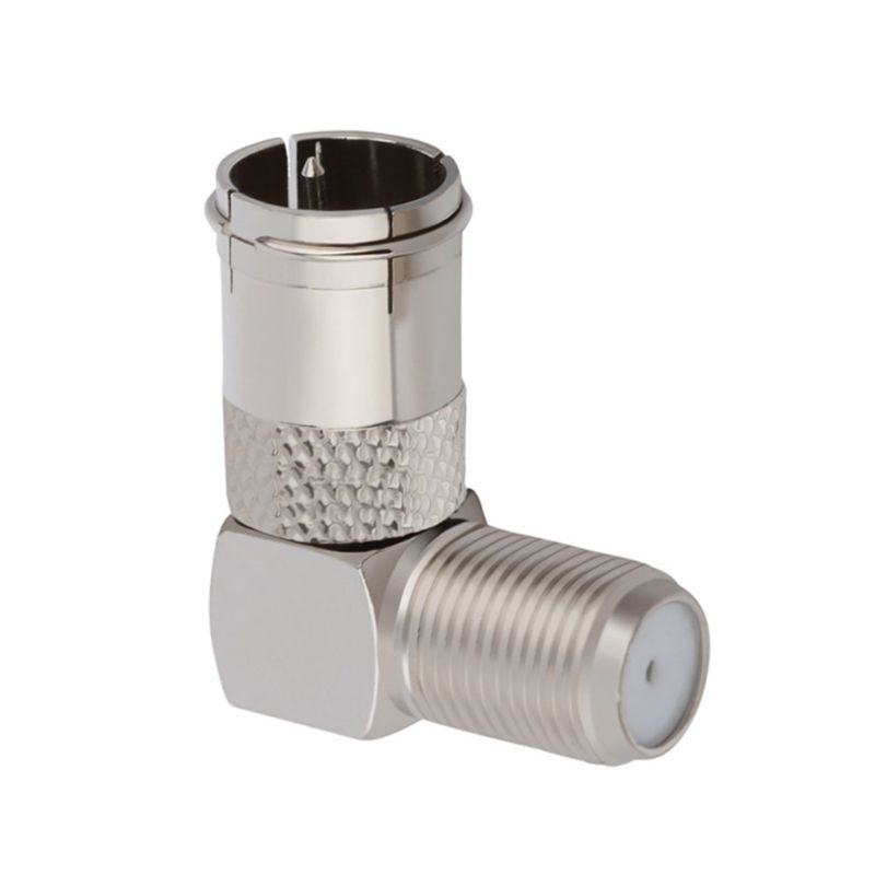 Set 5 Đầu Nối Dây Cáp Chữ F Male Sang Female 90 Độ