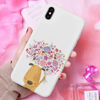 [Freeship toàn quốc từ 50k] Ốp lưng chống sốc Chó tặng hoa