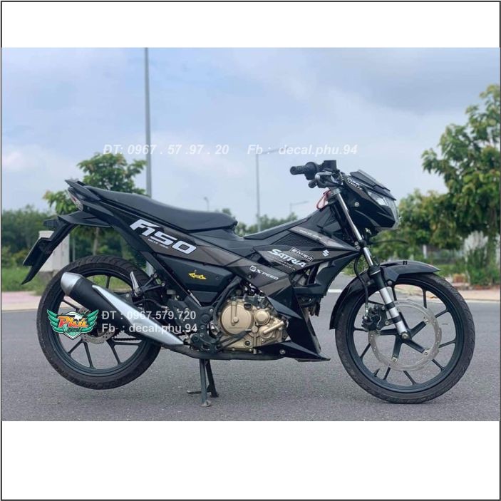 Tem Satria Đen xám nâu (V)