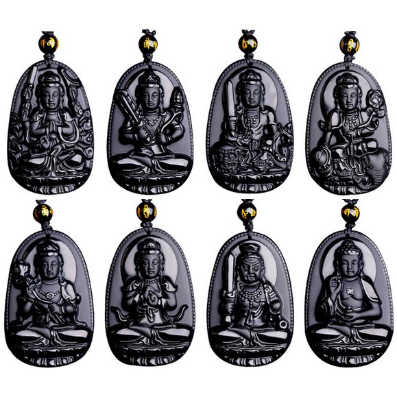 Dây chuyền Nam mặt Phật phong thủy 12 con giáp kiêm thời trang