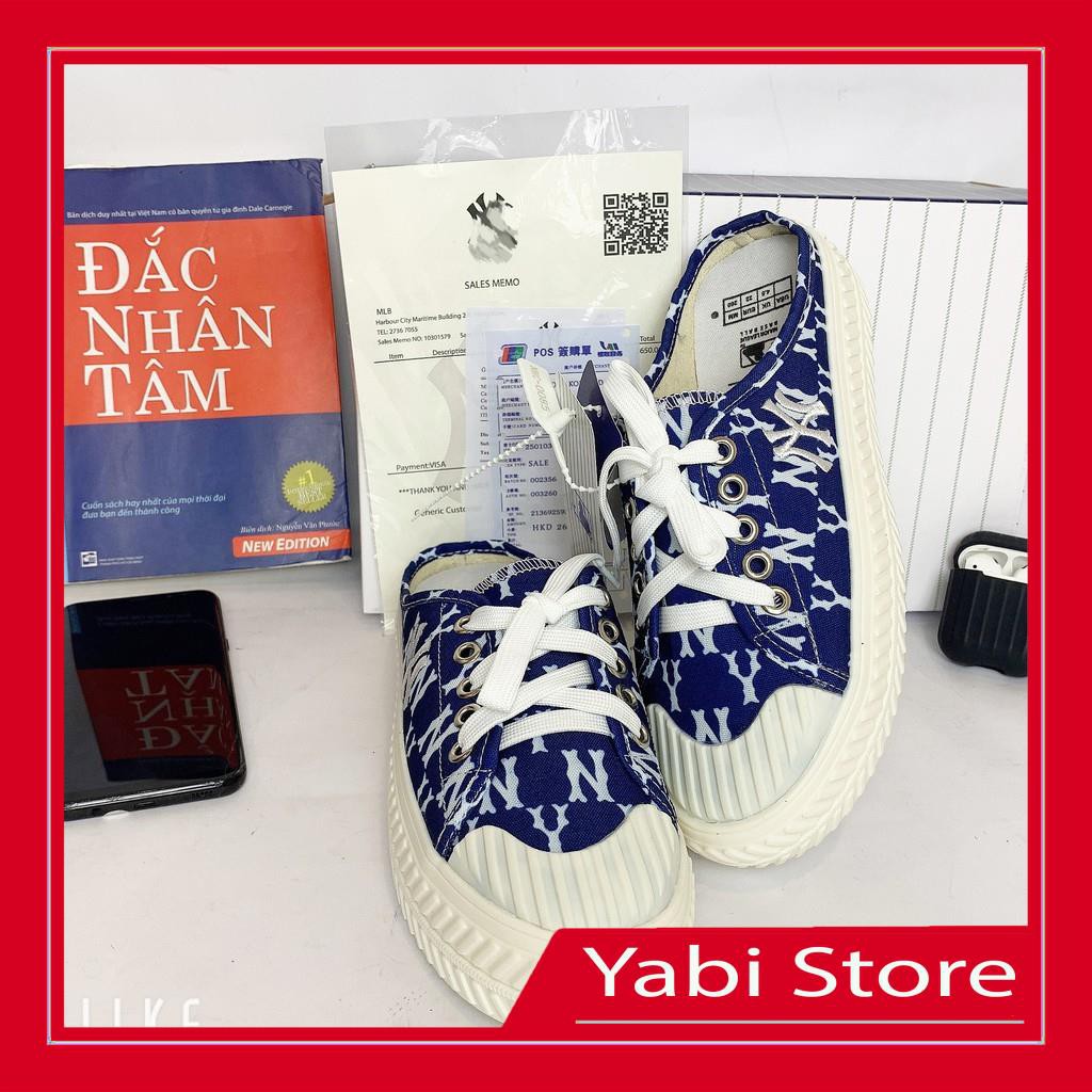 [ Like au- Hàng Trung ] Giày Sục NY, Đạp Gót, Giày Sục 𝐌𝐋𝐁 NY xanh  Độn đế mới nhất 2021